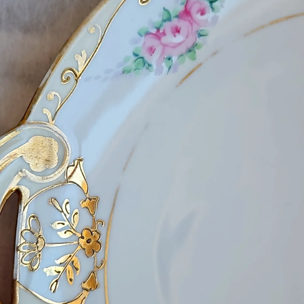 Vintage Nippon Golden Hand Painted 9